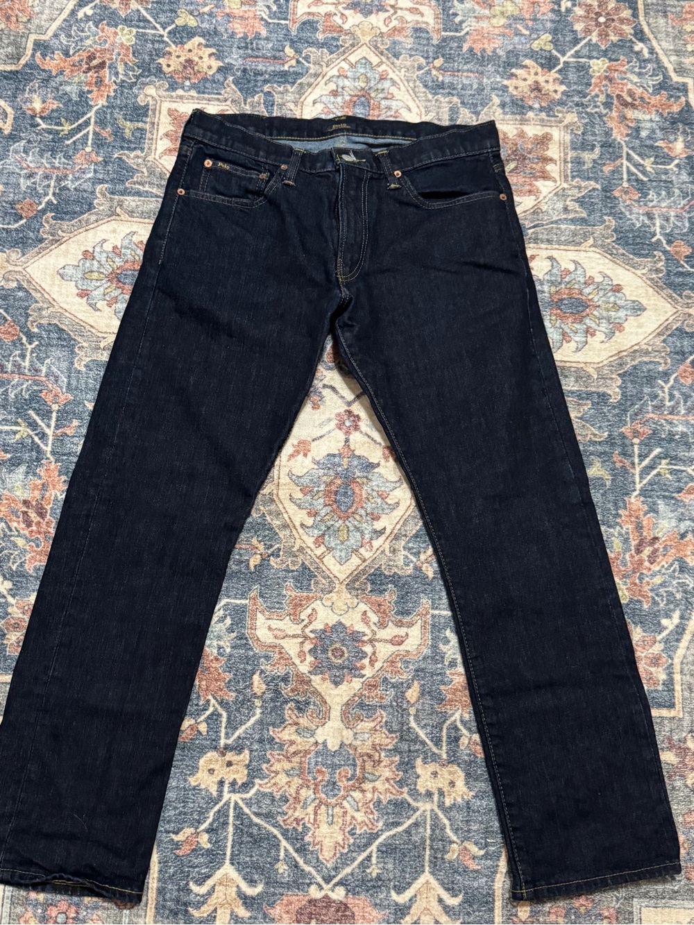Polo Ralph Lauren Varick Dark Indigo Slim Straight Jeans